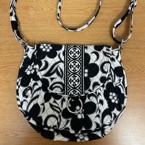 Vera Bradley Night and Day saddle bag